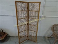 Bamboo Room Divider - Made of two 18x69" Panels