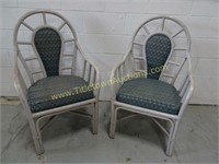 Set of 2 Wooden Chairs - NOTE: These match lot 25