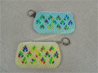 Set of Vintage Beaded Coin Purses - Possibly