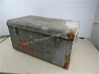 Antique Metal Cooler - 24x14x14