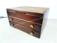 Vintage Wooden Box for Silverware
