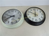 Set of Heavy 1940's Clocks - Standard Electric