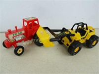Two Vintage Toy Tractors