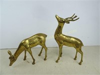 Set of Brass Reindeer - Heavier but still hollow