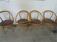 Set of 5 Vintage Chairs - Cool Retro Pattern