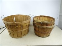 Assortment of Apple Baskets - One is Large -