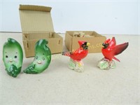 Four 1960's Salt and Pepper Shakers in Boxes