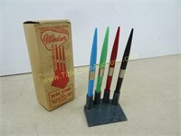 1960's Windsor Desk Organizer - Pens have dried