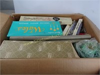 Box Full of Vintage Candles and More