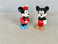 pair figurines, Mickey & Minnie   5.5" tall
