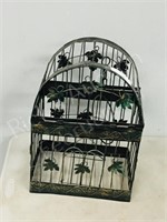 metal birdcage -  11" wide x  15" tall