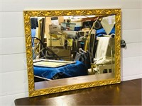 framed mirror - 31" x 25"