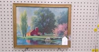 Paul Detlefsen framed Barn print