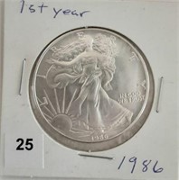 1986 Silver Eagle, 1st Year