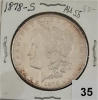 1878S Silver Morgan Dollar, nice