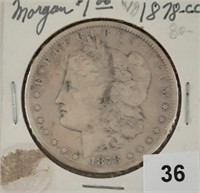 1878CC Silver Morgan Dollar