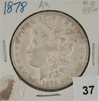 1878 Silver Morgan Dollar, nice