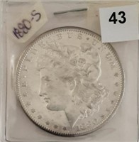 1880S Silver Morgan Dollar, nice
