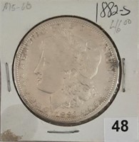 1882S Silver Morgan Dollar, nice