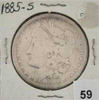 1885S Silver Morgan Dollar