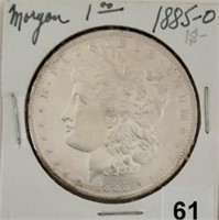 1885O Silver Morgan Dollar, nice