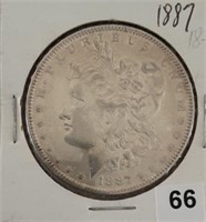 1887 Silver Morgan Dollar, nice