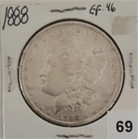 1888 Silver Morgan Dollar, nice