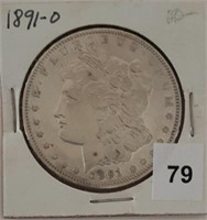 1891O Silver Morgan Dollar