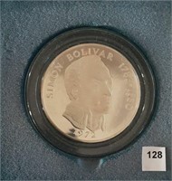 1972 Panama 20 Silver Balboas Coin, 4 oz Silver