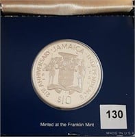 1983 Jamaican $10 Silver Coin