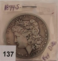 1894S Silver Morgan Dollar, key