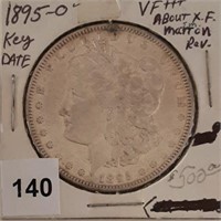 1895O Silver Morgan Dollar, key
