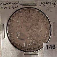 1897S Silver Morgan Dollar