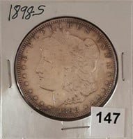 1898S Silver Morgan Dollar