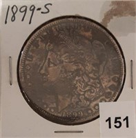 1899S Silver Morgan Dollar, Toned