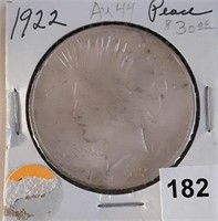 1922 Silver Peace Dollar, key