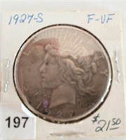 1927S Silver Peace Dollar
