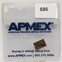 1 Gram APMEX 999.9 Gold Bullion