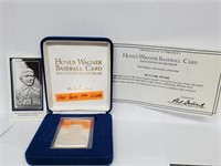 1/2 LB Honus Wagner .999 Silv Baseball Card