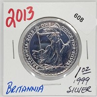 1oz .999 Silver Britannia Round