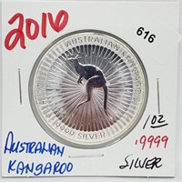 1oz .999 Silver Australian Kangaroo Round