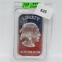 1oz .999 Silver Liberty Bullion