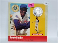 .999 Silver Ernie Banks Medallion