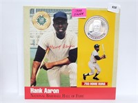 .999 Silver Hank Aaron Medallion