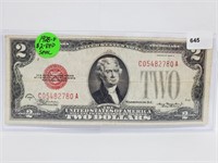 1928-D Red Seal $2 Dollar Bill