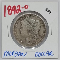 1892-O 90% Silver Morgan $1 Dollar