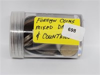 Foreign Coins w/Mixed Dates & Countries