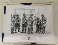 Signed Normandy Odyssey Soldiers print