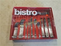 60 - Piece Bistro Flatware Set, New in Box