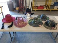 6 Assorted Brimmed Hats